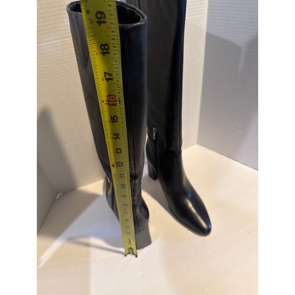 Calvin Klein Women's Dawna Knee High Boot Black leather 9.5 - Picture 5 of 8